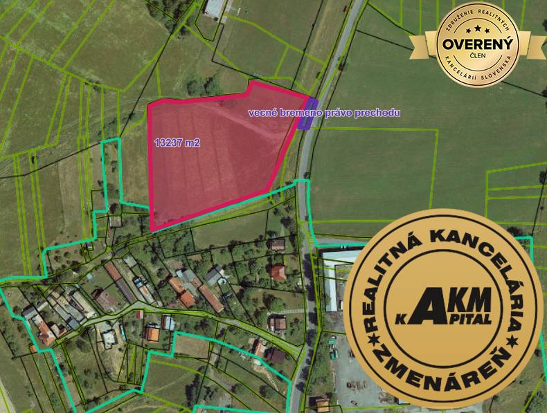 Sale Land – for living, Land – for living, Slatinské Lazy, Detva, Slov