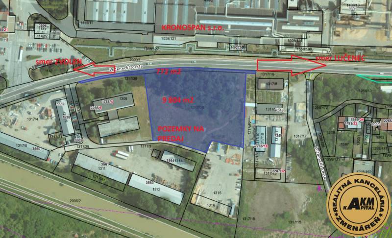 Sale Land plots - commercial, Land plots - commercial, Lučenecká cesta